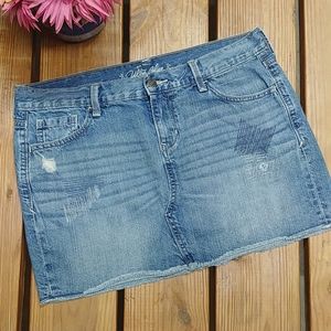 Old Navy Ultra blue denim mini skirt